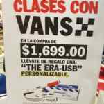 Promoción Vans Regreso a Clases: USB en forma de tenis de regalo en compras de $1699