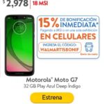 Código Walmart de 15% de bonificación en celulares en tienda en línea