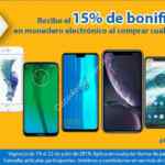 Promoción Walmart Regreso a Clases: 15% de bonificación en monedero en todos los celulares