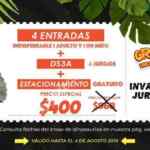 Cupón Granja Las Américas Invasión Jurásica: 4 entradas por $400 (precio regular $968)