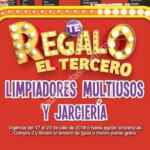 Promoción Julio Regalado 2019: 3x2 en limpiadores y jarciería