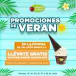 Promoción de Verano Helados Sultana: Compra vaso sencillo y llévate gratis un cono sabor chocolate los sábados y domingos de julio