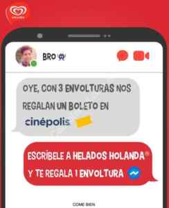 Helados Holanda te regala 1 envoltura para que vayas al cine gratis