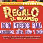 Promoción Julio Regalado 2019: 2x1 en ropa interior para caballeros, niños, niñas y bebés del 19 al 25 de julio