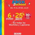 Promoción Sears Back 2 School 2019: Hasta 25% de descuento directo + 6 msi en todas las mochilas y lapiceras