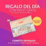 Regalo del Día Sephora: Confetti zip pouch y envío gratis en compras a partir de $1200