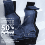 Promoción Banana Republic: segunda prenda a mitad de precio en partes bajas