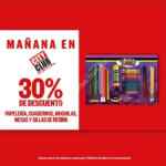 En City Club 30% de descuento en toda papelería, cuadernos, mochilas y mesas y sillas de resina