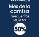 Promoción Ferrioni Agosto Mes de la Camisa: Hasta 50% de descuento en camisas seleccionadas