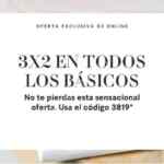 Promoción H&M de 3x2 en todos los básicos de tienda en línea