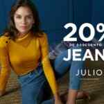 Promoción Julio de 20% de descuento en jeans y blusas