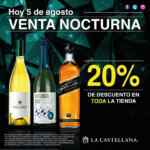 Venta Nocturna la Castellana 5 de agosto: 20% de descuento en toda la tienda