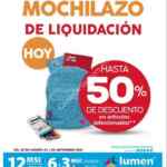 Promoción Lumen Mochilazo de Liquidación: Hasta 50% de descuento en útiles escolares seleccionados