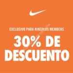 Promoción Nike Factory Store: 30% de descuento este 14 de agosto para miembros Nike Plus