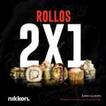 Promoción Nikkori Sushi 2x1 en rollos de lunes a jueves