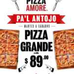 Promoción Pizza Amore Pedregal: Pizza grande a sólo $89 pesos de martes a sábados
