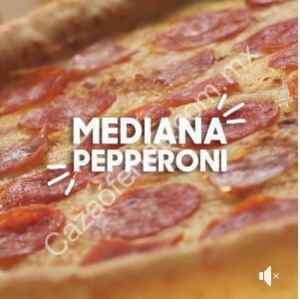 Promoción Pizza Hut de Hut Cheese mediana de pepperoni por $99 solo en mostrador