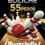 Promoción Recórcholis de 50% de descuento en líneas de boliche los sábados y domingos