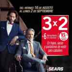 3x2 en trajes, sacos y pantalones de vestir para caballero en tiendas Sears