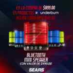 En Sears compra a partir de $899 en productos Rounderblum y llévate de regalo una bocina bluetooth