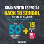 Venta Nocturna Sears Back to School 9 al 12 de agosto: Hasta 50% de descuento + hasta 15 msi