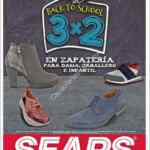 Promoción Sears Regreso a Clases de 3x2 en calzado seleccionado para toda la familia