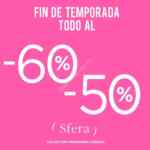 Rebajas de fin de temporada Sfera: toda la colección primavera-verano con 50% y 60% de descuento