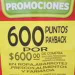 En Soriana Hiper y Mega 600 puntos Payback en compras de $600 o más