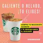 Cupones Starbucks 2x1 en Macchiato y segundo a mitad de precio en cafés y frappuccinos