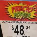 En Bodega Aurrerá 6 pack cerveza Carta Blanca a $48.90