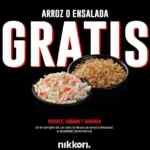 En Nikkori Sushi arroz o ensalada gratis en la compra de un rollo los fines de semana