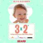 En Sears 3x2 en ropa interior para niñas, niños y bebés