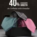 En Sears 40% de descuento en corbatas