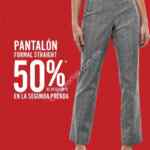 En C&A segundo a mitad de precio en pantalones formal straight