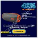 En Chedraui 40% de descuento en bocinas portátiles Logitech, Philips y LG