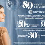 89 Venta de Aniversario Cimaco: Hasta 30% de descuento o hasta 20% en monedero, msi y más