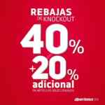 Rebajas Knockout dportenis: 40% de descuento + 20% adicional durante septiembre
