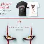 Promoción El Sótano IT Capítulo 2: playera Gratis en la compra de 2 libros de Stephen King