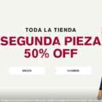 Promoción Express: Segundo a mitad de precio en toda la tienda esta semana