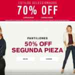 Ofertas de la semana Express: 70% de descuento en prendas seleccionadas y 2do a mitad de precio en pantalones