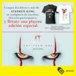 Compra 2 libros o más de Stephen King en librerías Gandhi y llévate de regalo una playera edición especial