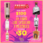 Promoción HEB Fiestas Patrias: $30 de descuento por cada $100 de compra en tequilas y mezcales