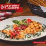 Promoción Favoritos Italianni's: 2x1 en platillos seleccionados los martes y miércoles