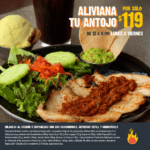 Comida del Día Las Alitas: Milanesa con guarniciones, refresco refill y minibuñuelo a $119 de lunes a viernes