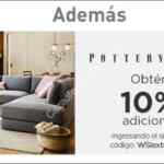 Código Liverpool de 10% de descuento adicional en tiendas Pottery Barn y Williams Sonoma