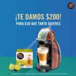 Código Nescafé Dolce Gusto de $200 de descuento en compras de $600 o más