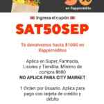 Código Rappi de 50% de bonificación en súper, farmacia, tiendita y vinos y licores