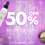 Promoción Sally Beauty 18 Años: 50% de descuento en marca Bodyography hoy 18 de septiembre