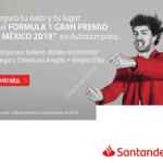 Boletos Gratis a la Formula 1 GP de México 2019 al contratar un seguro de auto con Autocompara de Santander