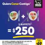 Promoción Sirloin Stockade: 2 buffets por $250 a partir de las 6:00 PM de lunes a viernes